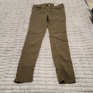 Army green Rag & bone skinny jeans size 25